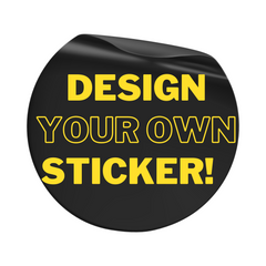 Custom sticker design interface on Safety Decals' Sticker Builder