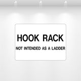 Hook Rack decal vinyl safety label sticker equipment storage area
