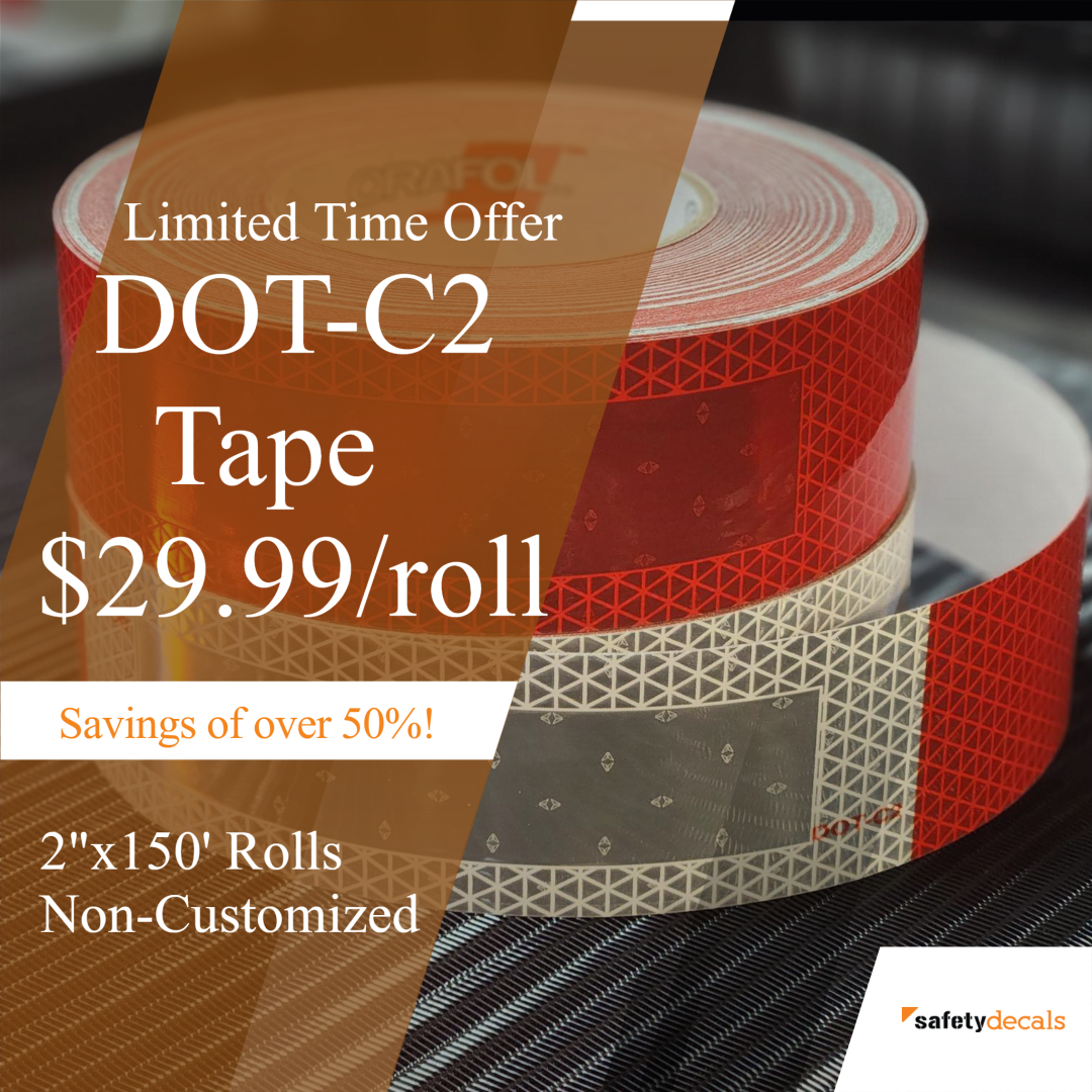ORALITE V92 Daybright DOT-C2 reflective tape roll, 2-inch x 150-foot, red and white pattern