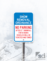 12x18 Snow Removal Ordinance No Parking after 2in Snow