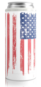 SIC® Slim Can Cooler American Flag | Safety Decals