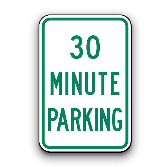 Sign - 30 Minute Parking | Safety Decals