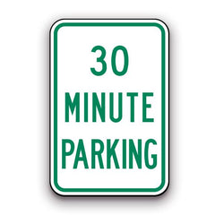 Sign - 30 Minute Parking | Safety Decals