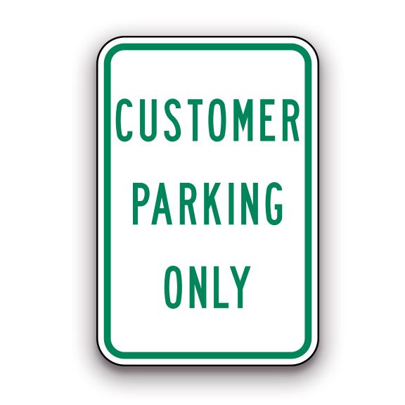 Sign - Customer Parking Only | Safety Decals