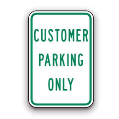 Sign - Customer Parking Only | Safety Decals