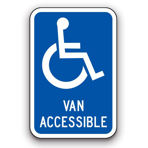 Sign - Handicapped Van Accessible | Safety Decals
