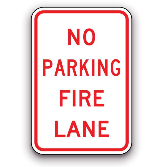 Sign - No Parking Fire Lane | Safety Decals