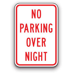 Sign - No Parking Over Night | Safety Decals