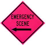 Emergency Scene Roll Up Sign - With Changeable Arrowhead