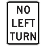 Sign - No Left Turn